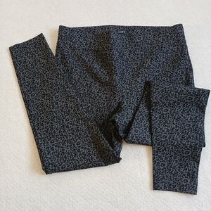 loft ♡ animal leopard print ponte leggings large